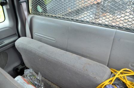 Back seat of Ford X21 Truck