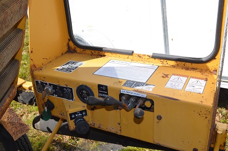 Controls on Vermeer SC502 Stump Grinder