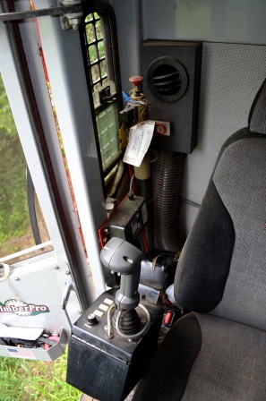 Cab Interior of TimberPro TL735-B Feller Buncher