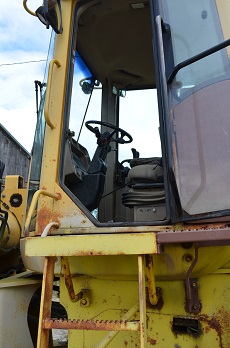 Cab of John Deere 624H Loader