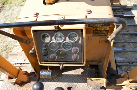 Dashboard of TD 8-E Dozer