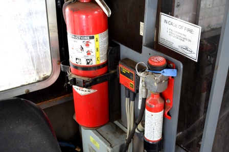 Fire Suppression System in Valmet 430FXL Feller Buncher