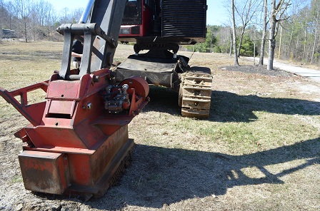 Valmet 430FXL with Brush Mower Attachment